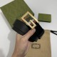 Replica Gucci Cintura reversibile con fibbia G Square 626974 Black Gold
