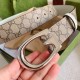 Replica Cintura reversibile Gucci GG Marmont 655566 Marrone