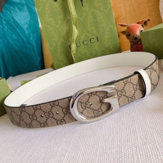 Replica Cintura reversibile Gucci GG Marmont 655566 Marrone