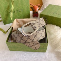 Replica Cintura reversibile Gucci GG Marmont 655566 Marrone