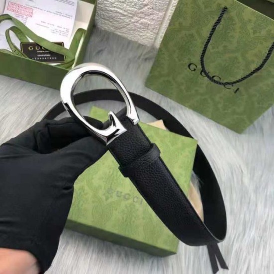 Replica Gucci Cintura con fibbia G 655567 Nero