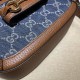 Replica Gucci Horsebit 1955 Mini Borsa 658574 Blu