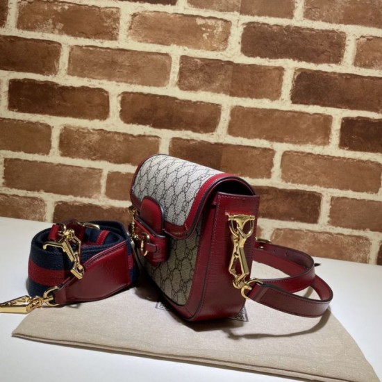 Replica Gucci Horsebit 1955 Mini Borsa 658574 Rossa