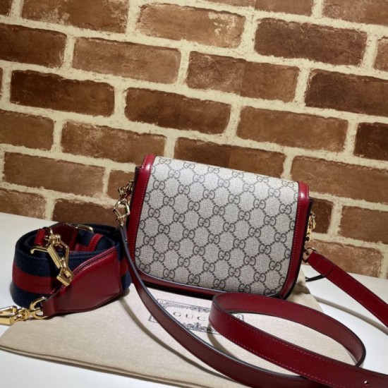 Replica Gucci Horsebit 1955 Mini Borsa 658574 Rossa