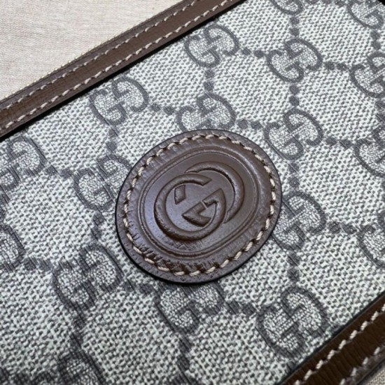 Replica Gucci Borsa Mini con Interlocking G 671674 Marrone