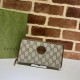 Replica Portafoglio Gucci Zip around con Interlocking G 673003 Marrone