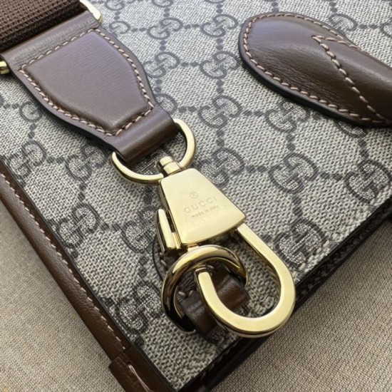 Replica Gucci Borsa media con Interlocking G 674155 Marrone