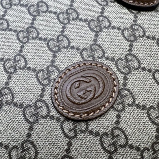 Replica Gucci Borsa media con Interlocking G 674155 Marrone