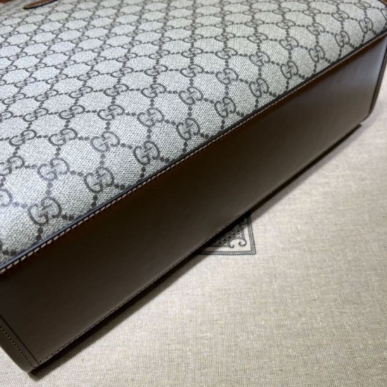 Replica Gucci Borsa media con Interlocking G 674155 Marrone