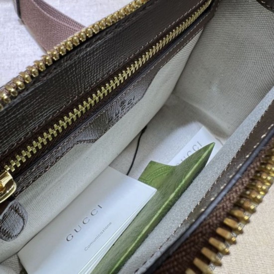Replica Borsa Gucci Messenger con Interlocking G 674164 Marrone