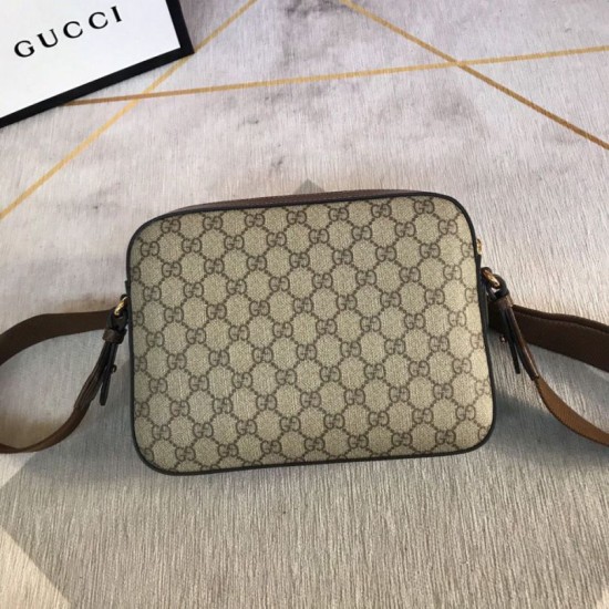 Replica Borsa Gucci Messenger con Interlocking G 675891 Marrone