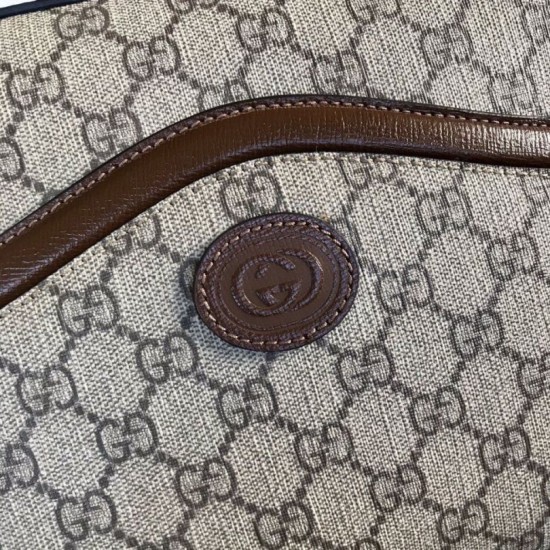 Replica Borsa Gucci Messenger con Interlocking G 675891 Marrone