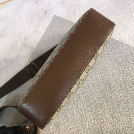 Replica Borsa Gucci Messenger con Interlocking G 675891 Marrone