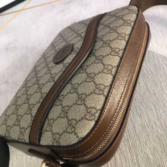 Replica Borsa Gucci Messenger con Interlocking G 675891 Marrone
