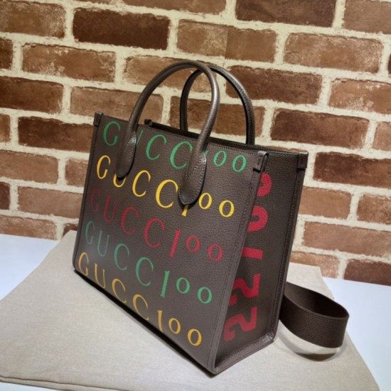Replica Gucci 100 Borsa tote piccola 680956 Caffè