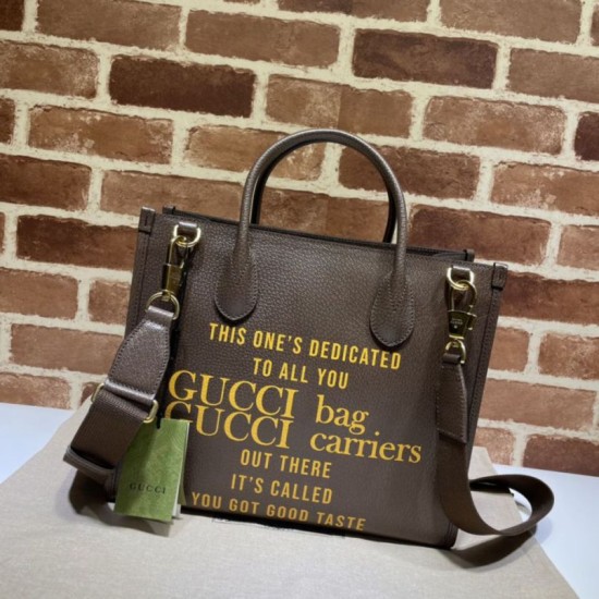 Replica Gucci 100 Borsa tote piccola 680956 Caffè