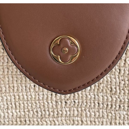 Replica Borsa Louis Vuitton Capucines MM In Rafia Intrecciata M57649