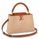 Replica Borsa Louis Vuitton Capucines MM In Rafia Intrecciata M57649