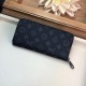 Replica Portafoglio Louis Vuitton Zippy Vertical Monogram Eclipse M62295