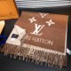Replica Sciarpa Louis Vuitton Reykjavik Caramello M76637
