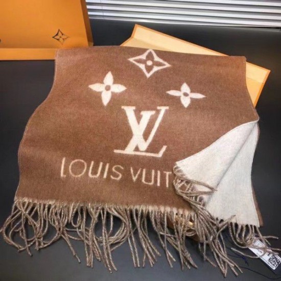 Replica Sciarpa Louis Vuitton Reykjavik Caramello M76637