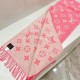 Replica Sciarpa Louis Vuitton Daily LV rosa M76699