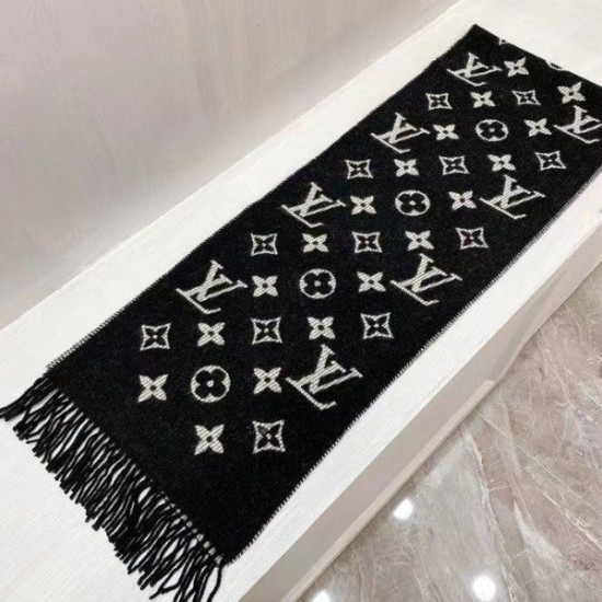 Replica Sciarpa Louis Vuitton Daily LV nera M76701