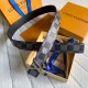 Replica Louis Vuitton LV Initials 40MM Cintura reversibile Damier Graphite MP314V
