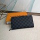Replica Louis Vuitton Zippy Organizer Damier Graphite N60111