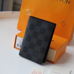 Replica Louis Vuitton Slender Pocket Organizer Damier Graphite N60256
