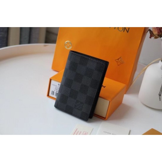 Replica Louis Vuitton Slender Pocket Organizer Damier Graphite N60256 Replica Louis Vuitton Slender Pocket Organizer Damier Graphite N60256