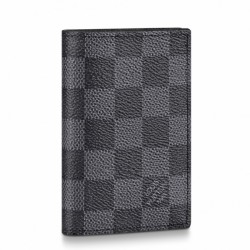 Replica Louis Vuitton Slender Pocket Organizer Damier Graphite N60256