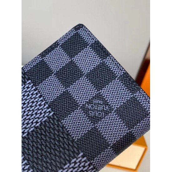 Replica Louis Vuitton Brazza Portafoglio Damier Graphite 3D N60436