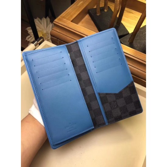 Replica Louis Vuitton Brazza Portafoglio Damier Graphite N64430