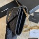 Replica YSL Saint Laurent Portafoglio Woc con catena a busta monogramma Bianco