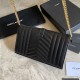 Replica YSL Saint Laurent Portafoglio Woc con catena a busta monogramma Bianco
