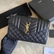 Replica YSL Saint Laurent Portafoglio Woc con catena a busta monogramma Bianco