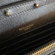 Replica YSL Saint Laurent Portafoglio Woc con catena a busta monogramma Bianco