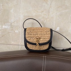 Replica Saint Laurent Kaia Small Satchel Bag Albicocca