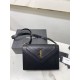 Replica Borsa YSL Saint Laurent gaby Satchel trapuntata in pelle di agnello nera