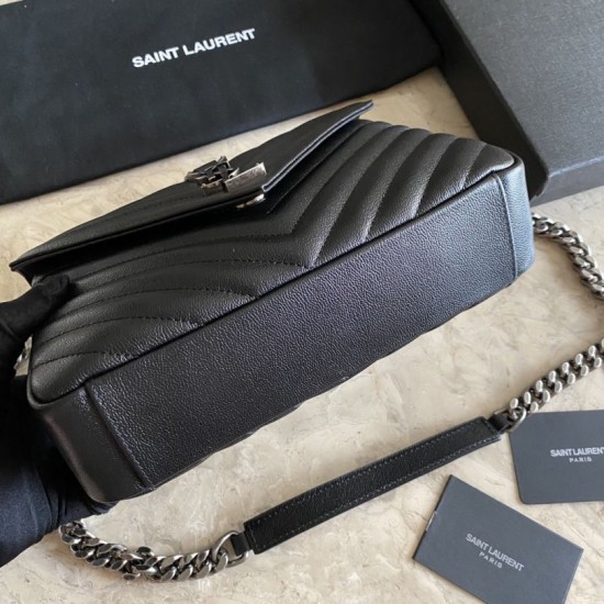 Replica Borsa a tracolla YSL Saint Laurent Medium Envelope Kate Chain Mix Matelasse Nero Argento Replica Borsa a tracolla YSL Saint Laurent Medium Envelope Kate Chain Mix Matelasse Nero Argento