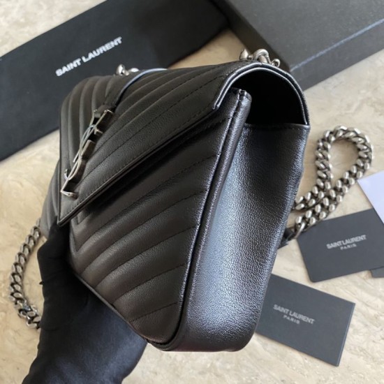 Replica Borsa a tracolla YSL Saint Laurent Medium Envelope Kate Chain Mix Matelasse Nero Argento Replica Borsa a tracolla YSL Saint Laurent Medium Envelope Kate Chain Mix Matelasse Nero Argento