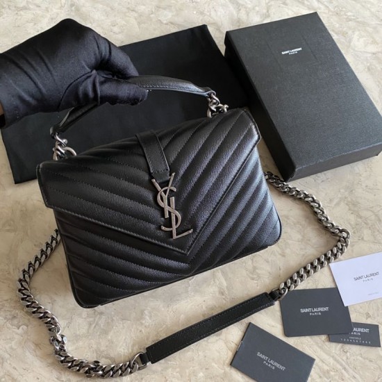 Replica Borsa a tracolla YSL Saint Laurent Medium Envelope Kate Chain Mix Matelasse Nero Argento Replica Borsa a tracolla YSL Saint Laurent Medium Envelope Kate Chain Mix Matelasse Nero Argento