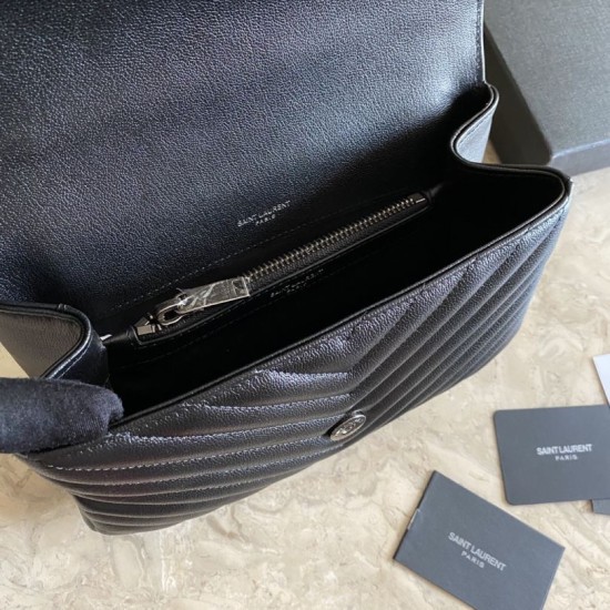 Replica Borsa a tracolla YSL Saint Laurent Medium Envelope Kate Chain Mix Matelasse Nero Argento Replica Borsa a tracolla YSL Saint Laurent Medium Envelope Kate Chain Mix Matelasse Nero Argento