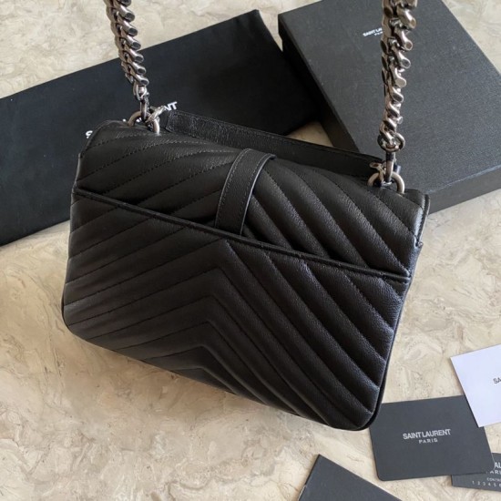 Replica Borsa a tracolla YSL Saint Laurent Medium Envelope Kate Chain Mix Matelasse Nero Argento Replica Borsa a tracolla YSL Saint Laurent Medium Envelope Kate Chain Mix Matelasse Nero Argento