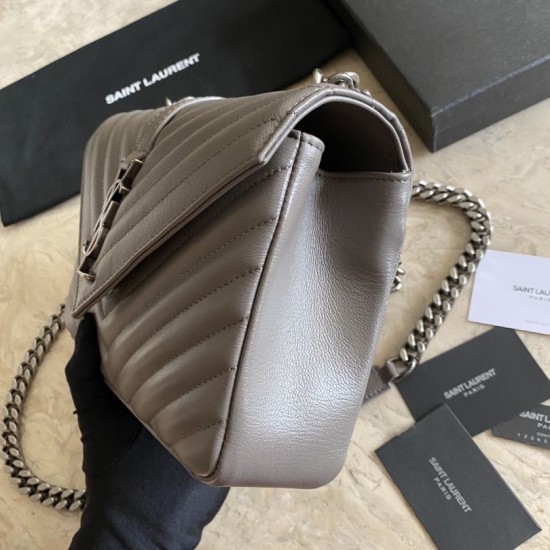Replica Borsa a tracolla YSL Saint Laurent Medium Envelope Kate Chain Mix Matelasse Grey Replica Borsa a tracolla YSL Saint Laurent Medium Envelope Kate Chain Mix Matelasse Grey