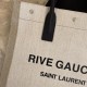 Replica Borsa shopping YSL Saint Laurent rive gauche Bianco