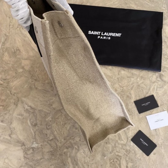 Replica Borsa shopping YSL Saint Laurent rive gauche Bianco