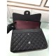 Replica Classic Jumbo Maxi Flap Borse A58601 Pelle di caviale nera