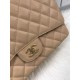 Replica Classic Jumbo Maxi Flap Borse A58601 in pelle caviale Albicocca